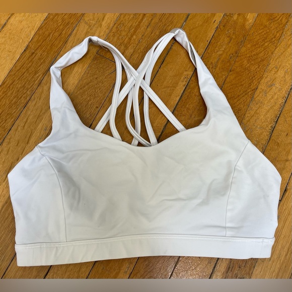 Lululemon White Sports Bra - Picture 1 of 7